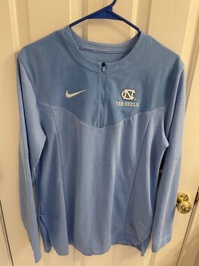 Nike Light Blue UNC Tar Heels Half-Zip Pullover